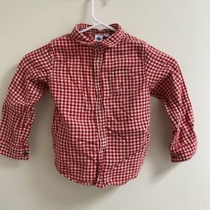 Petit Bateau boys button up shirt size 5